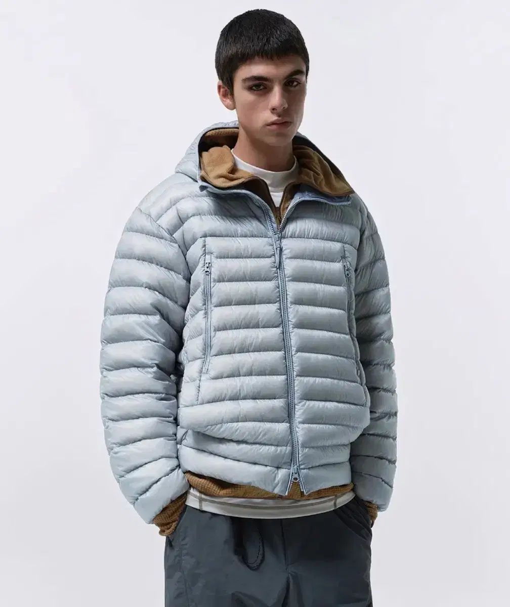 シティ レジャー シアー リップストップ フーディー ライト ダウン ジャケット クラウディ ブルー