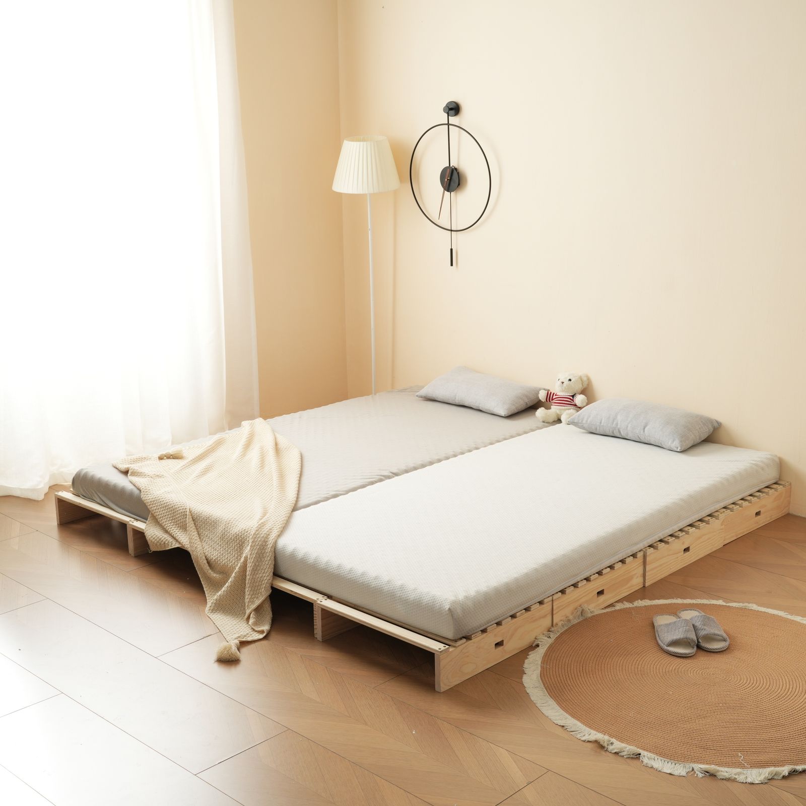 パレットベッド 天然木 すのこベッド ローベッド 木製 おしゃれ お掃除