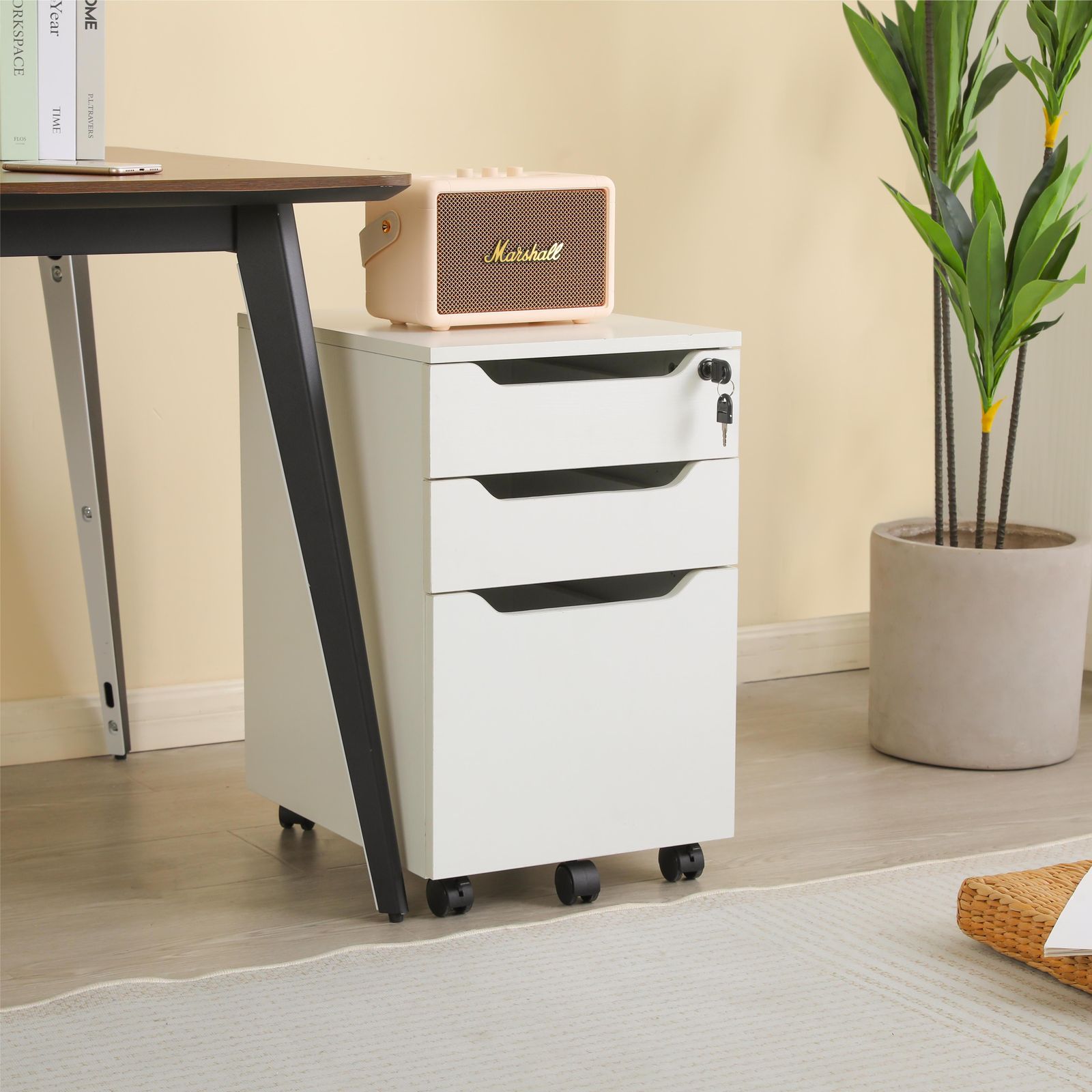 数量限定セール」 【人気商品】デスクワゴン サイドワゴン ラック 鍵