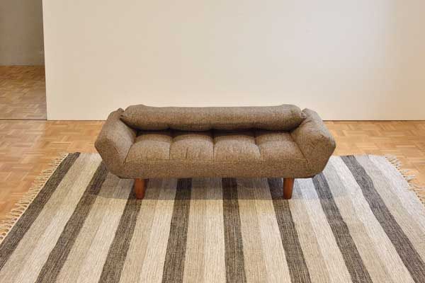 ファブリックカウチソファ 6段階リクライニング機能