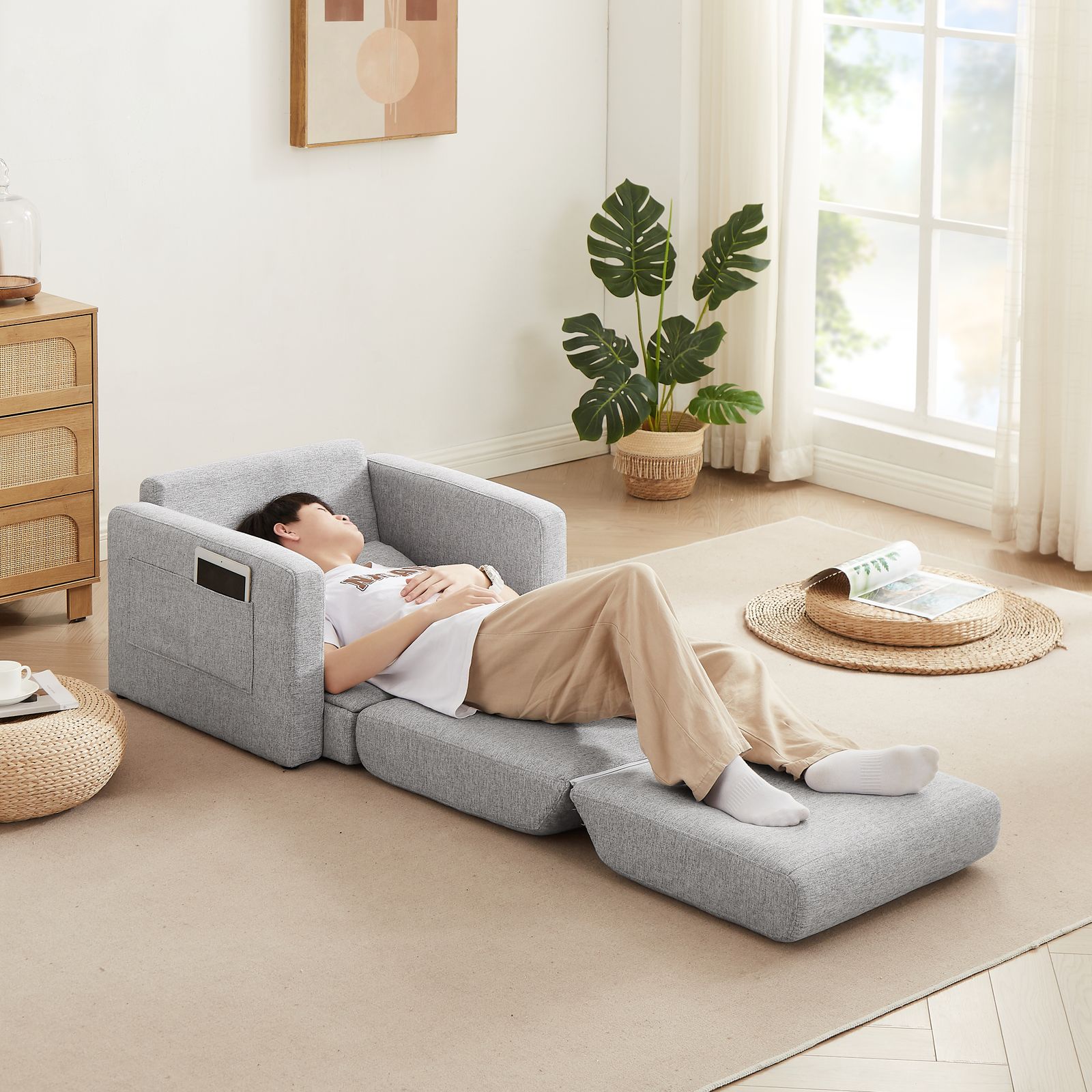 数量限定セール」 ソファーベッド 折りたたみベッド ローソファー