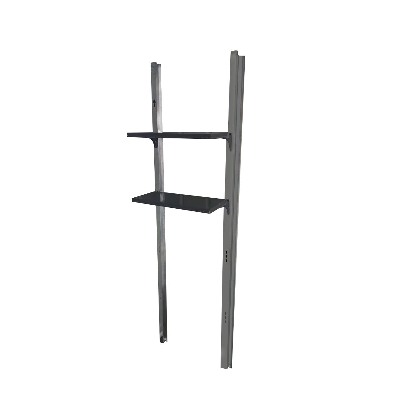 数量 物置 スチール製 屋外収納庫 可動棚付き 大型 193 cm 防水 防錆 ガーデニング用 グレーホワイト