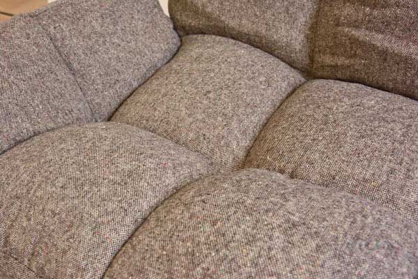  ファブリックカウチソファ 6段階リクライニング機能 折りたたみ W115 D55 67 H59 50 SH26 14cm ロータイプ使用 No 19 ブラウン リクライニングソファ北欧 2人掛け 3人掛けソファ ソファ ソファベッド