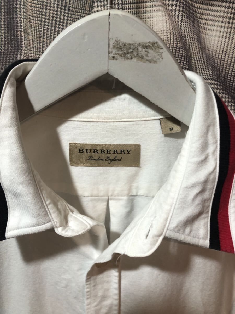 BURBERRY バーバリー 長袖コットンシャツ ホワイト サイズM FK