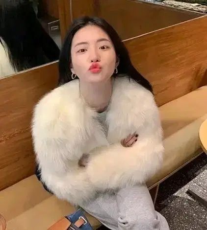 アイボリー ファージャケット