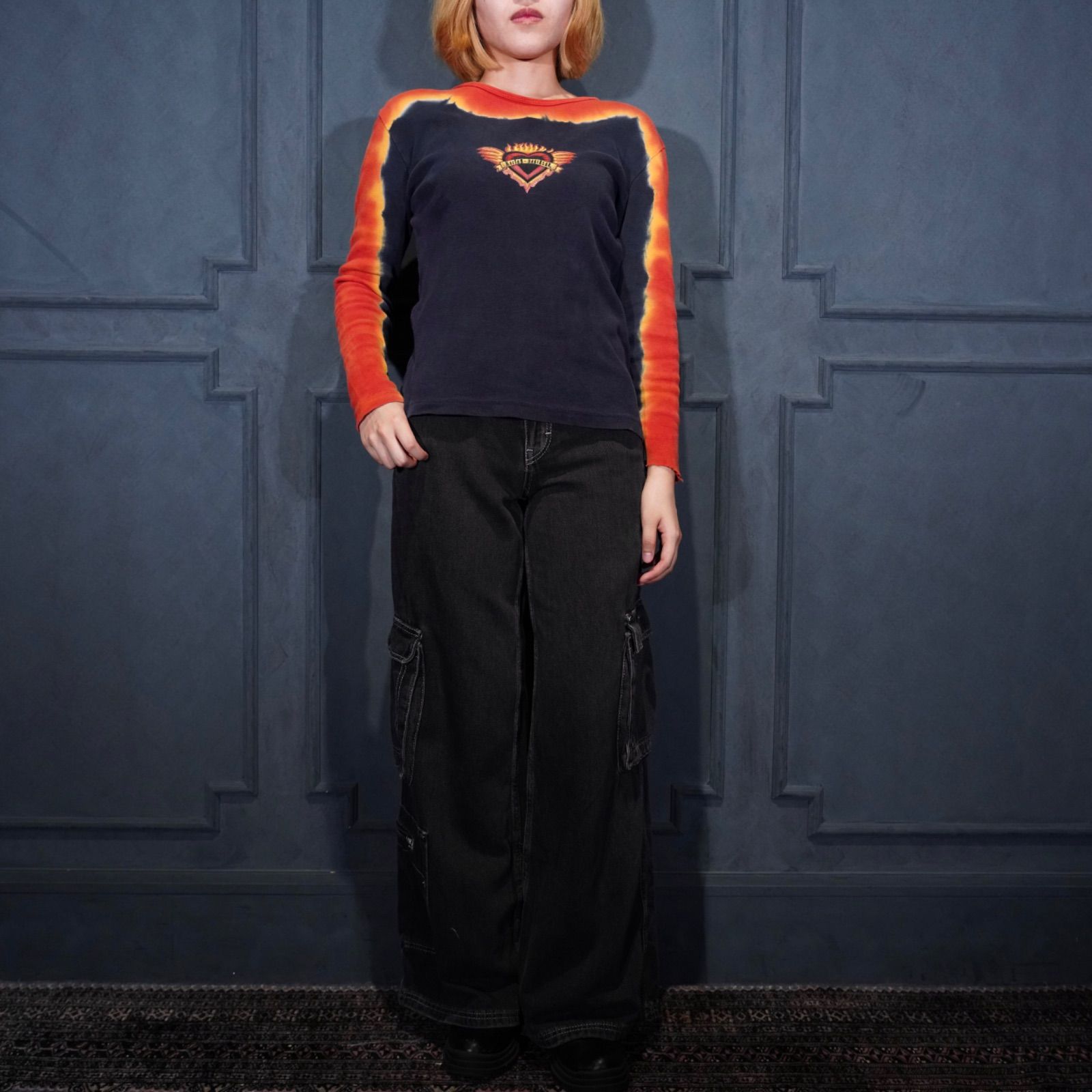 USA VINTAGE BDG URBAN OUTFITTERS BLACK COLOR FLARE CARGO DENIM PANTS アメリカ古着アーバンアウトフィッターズブラック フ カーゴデニムパンツ