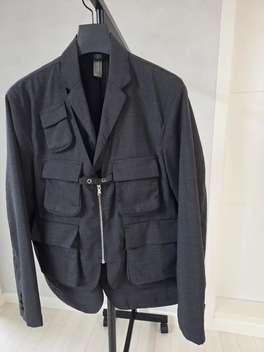 UNAFFECTED レイヤード ジャケット mサイズ グレー