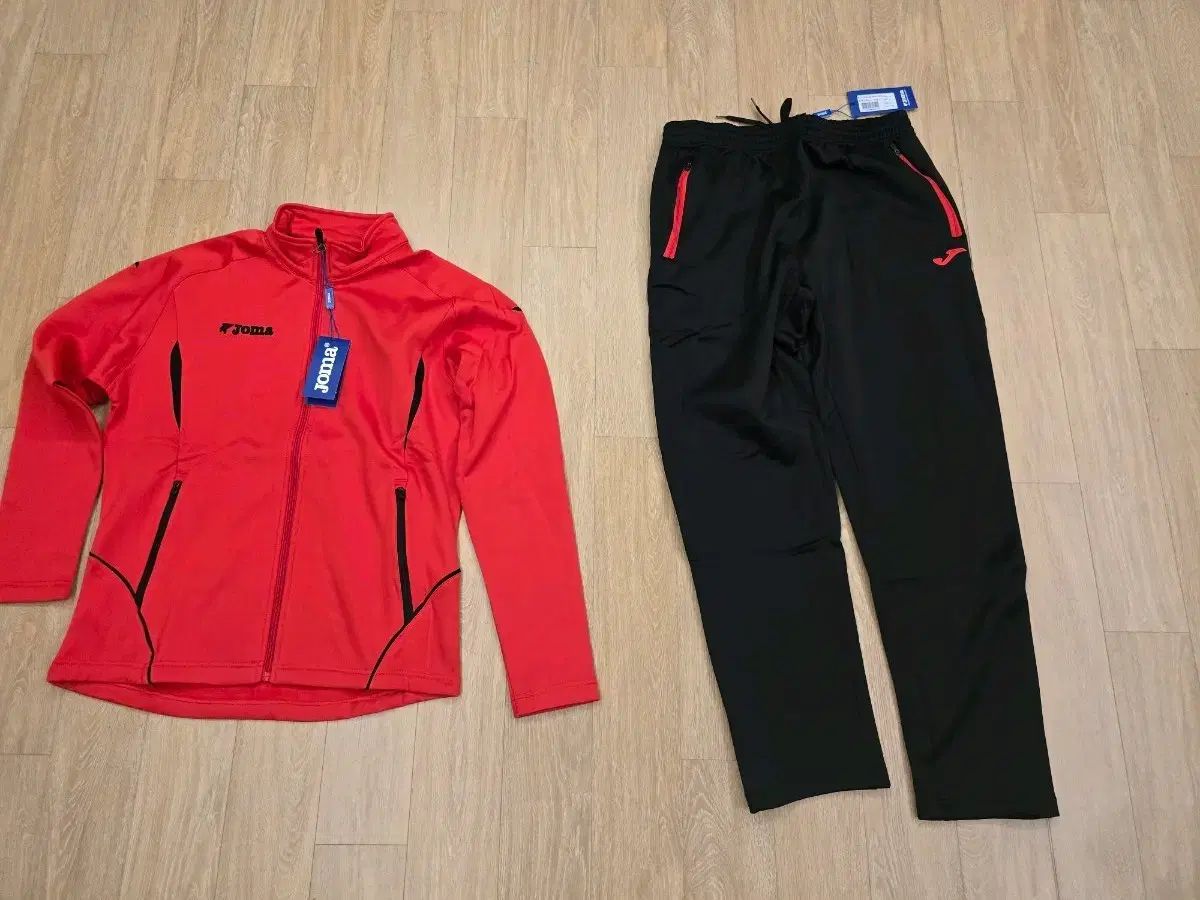 Joma ジョマ トレーナー 上下セット レッド ブラック