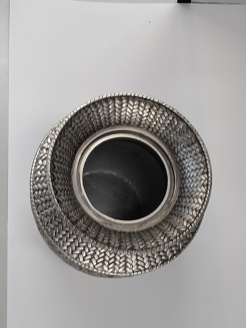 高岡銅器 香炉 七草模様 銘栄造【Takaoka Copperware Incense Burner