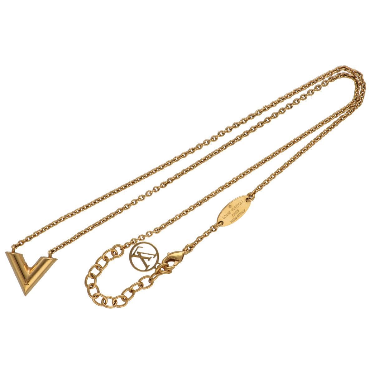 LOUIS VUITTON ルイ・ヴィトン ネックレス・エセンシャル V ネックレス 