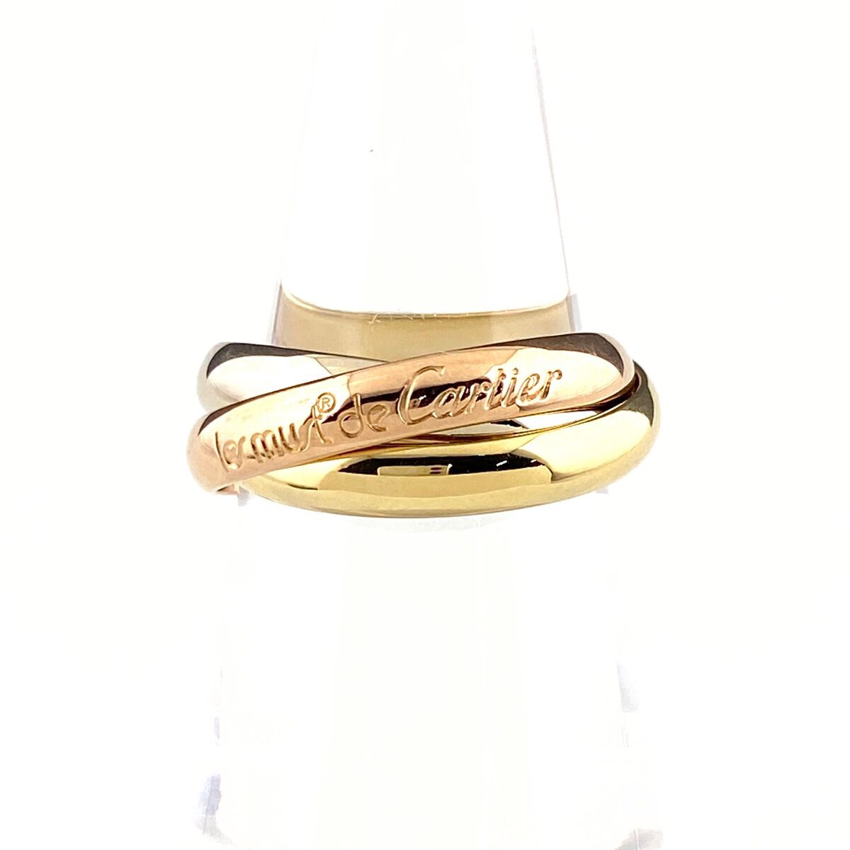 カルティエ CARTIER トリニティ リング YG イエローゴールド 指輪 スリー 12.5号 750 レディース