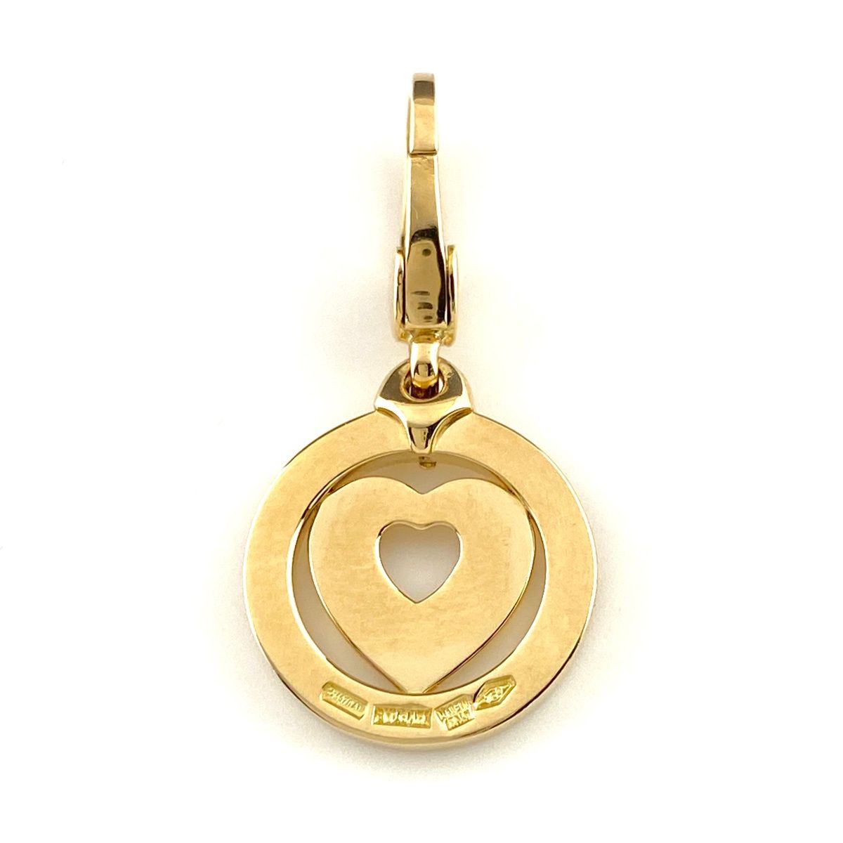 ブルガリ BVLGARI トンド ハート トップ YG イエローゴールド チャーム