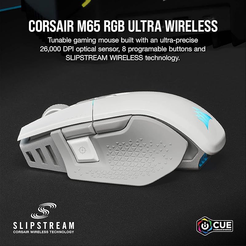 CORSAIR M 65 RGB ULTRA FPS ワイヤレスゲーミングマウス ホワイト CH-9319511-AP 2 0