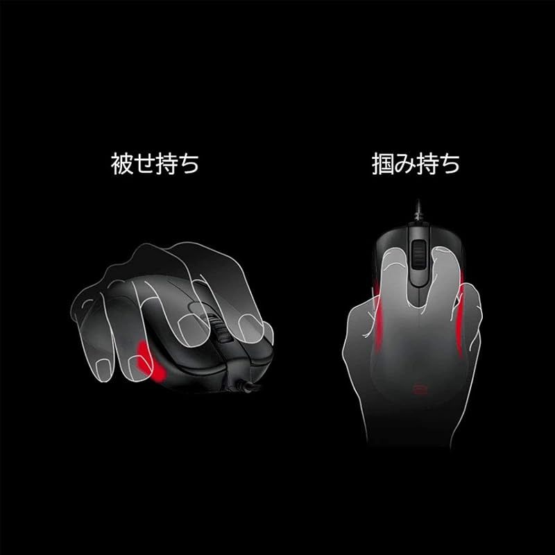  BenQゲーミングマウス ZOWIE S 2 ブラック 光学式 USB有線 プラグ-プレイ 4段階DPI 5ボタン 右利き用 82 g Sサイズ 0 周辺機器 Wii