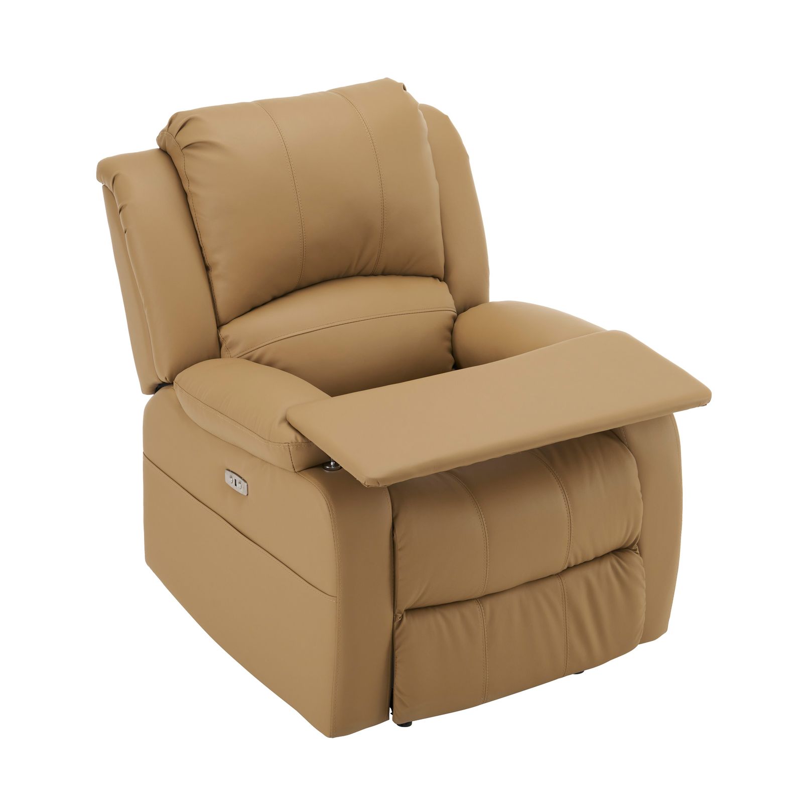 数量 リクライニングチェア テーブル付き リクライニングソファ 1人掛け 電動 リクライニング ファブリック オットマン一体型 パーソナルチェアー 電動ソファ 耐圧分散 一人暮らし ライトコーヒー