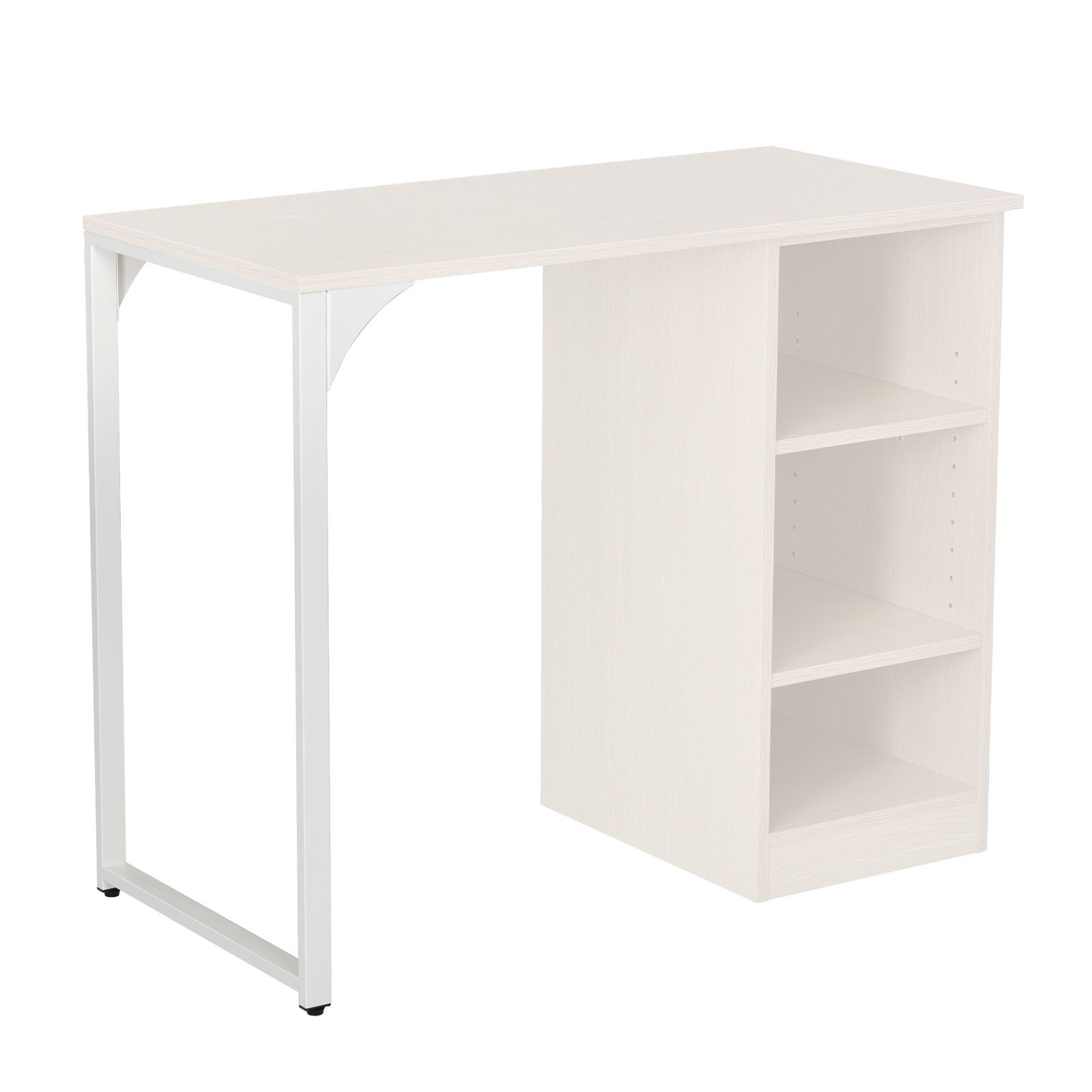 数量限定セール」 【新品登場】 【ホワイト】 パソコンデスク 3段