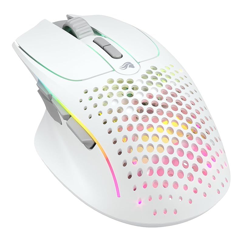 Glorious MODEL I 2 Wireless 超軽量75 g 大容量バッテリー搭載 RGB 4 Gワイヤレス Bluetooth接続対応 エルゴノミック ゲーミングマウス マットホワイト GLO MS IWV MW 670 0