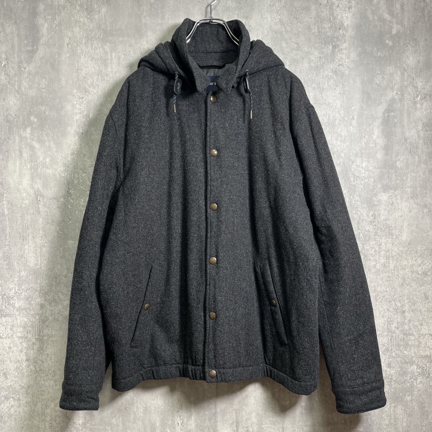 LANDS END ランズエンド PRIMALOFT プリマロフト ウールジャケット スナップボタン 無地 アウター