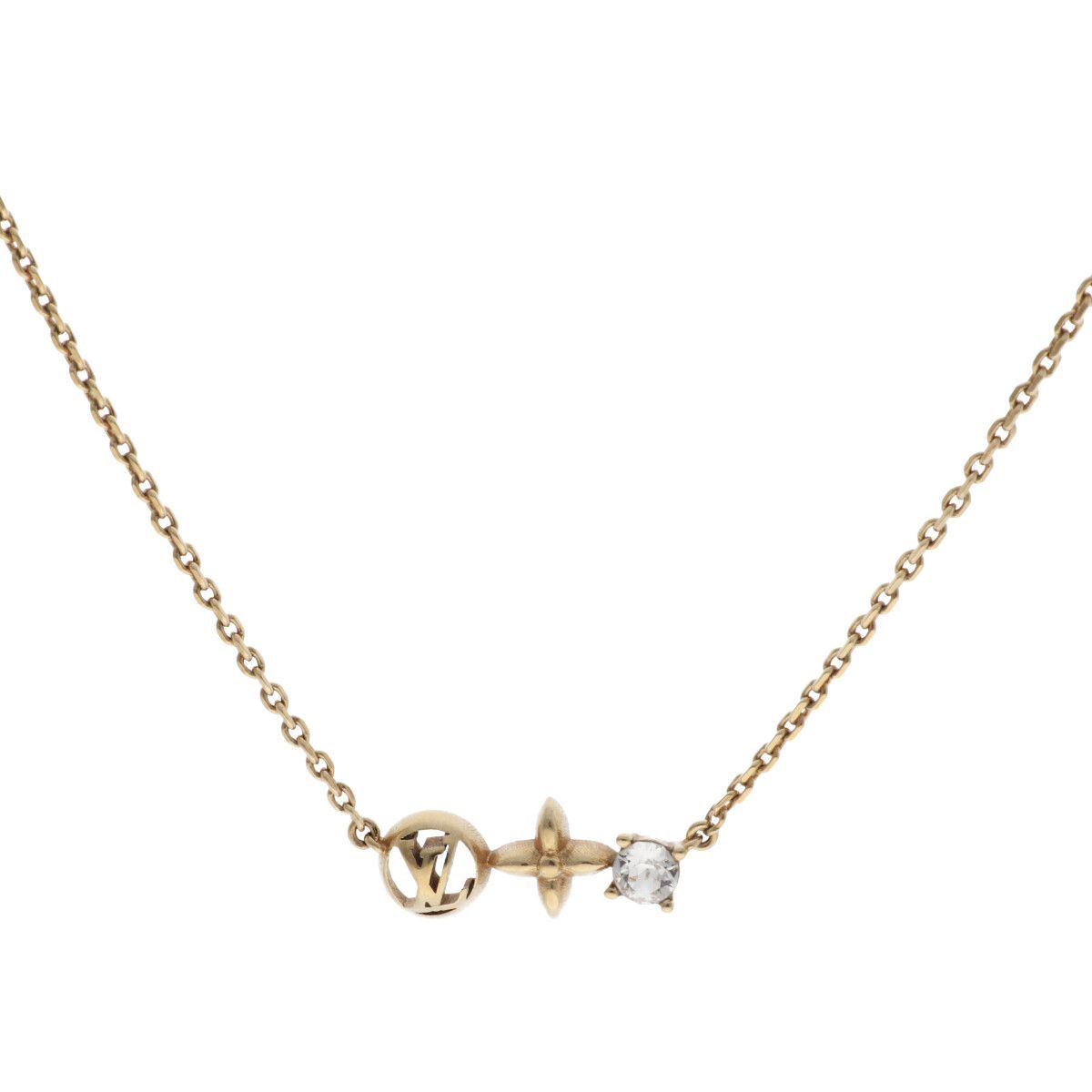 LOUIS VUITTON ルイ ヴィトン ネックレス プティ ペンダント M 00368 ゴールド 40 cm YM