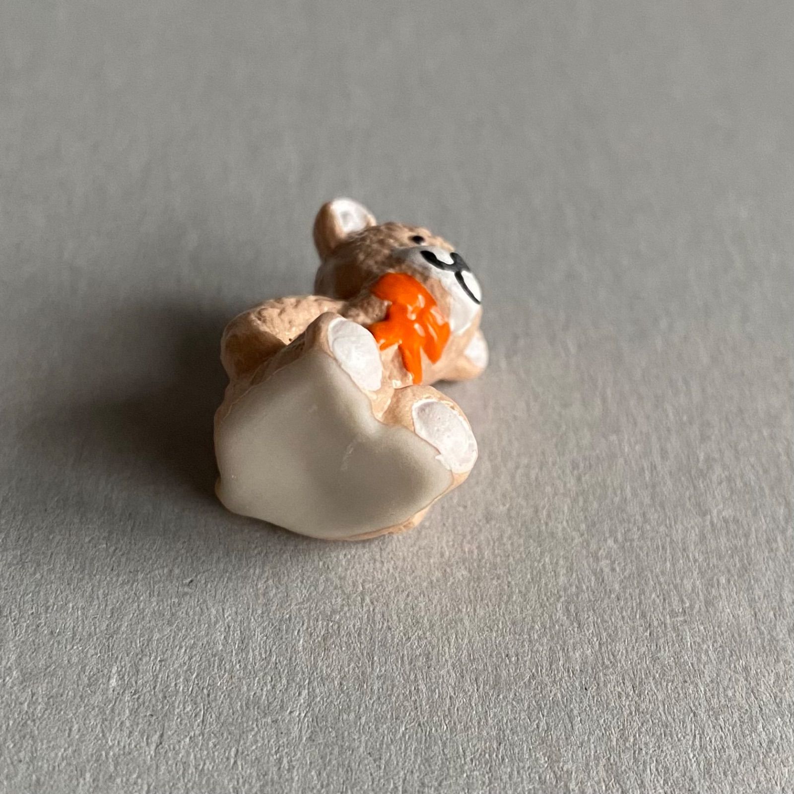 テディベアのフェーブ／リボン／ぬいぐるみ／くま／フランス雑貨／陶器