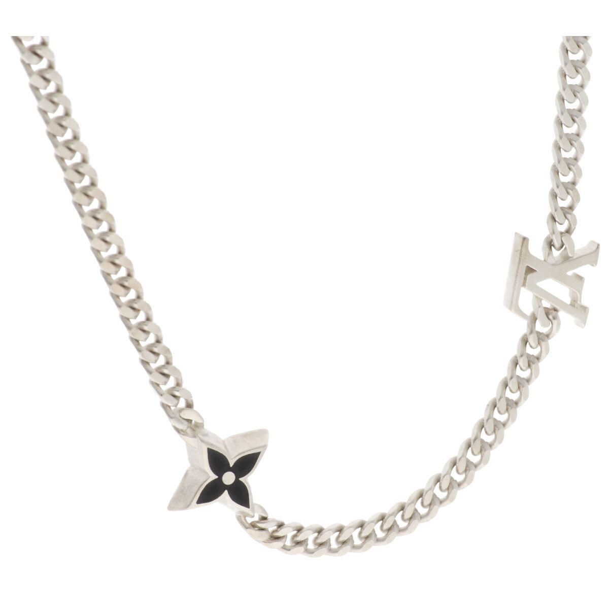 中古】 LOUIS VUITTON ルイ・ヴィトン ネックレス・LV スパイク