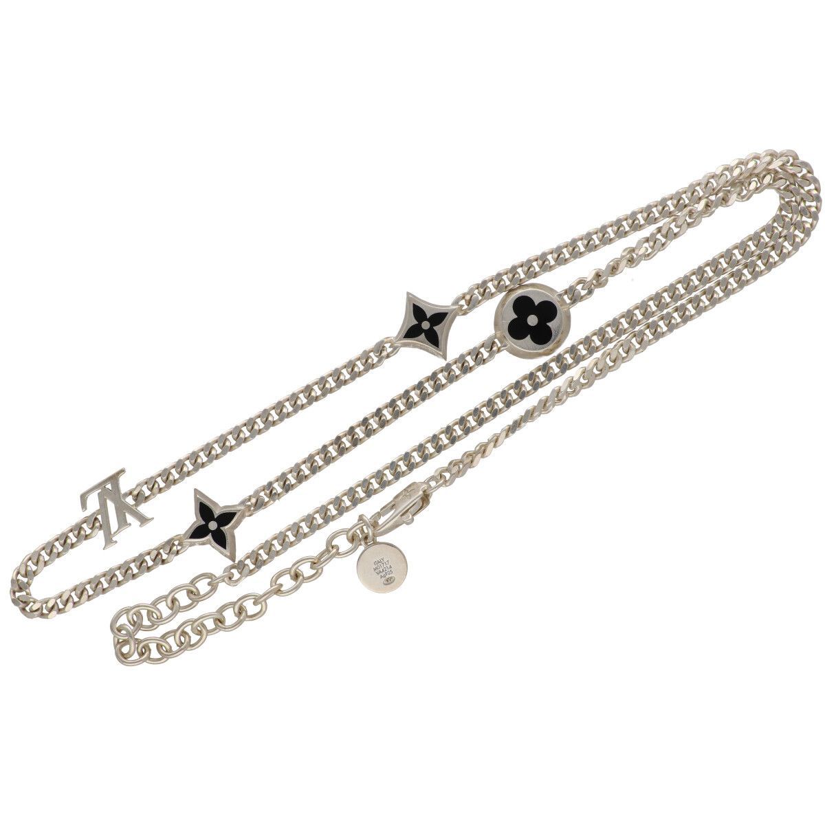 ルイヴィトンチェーン ネックレス 中古】 LOUIS VUITTON ルイ・ヴィトン ネックレス・LV スパイク