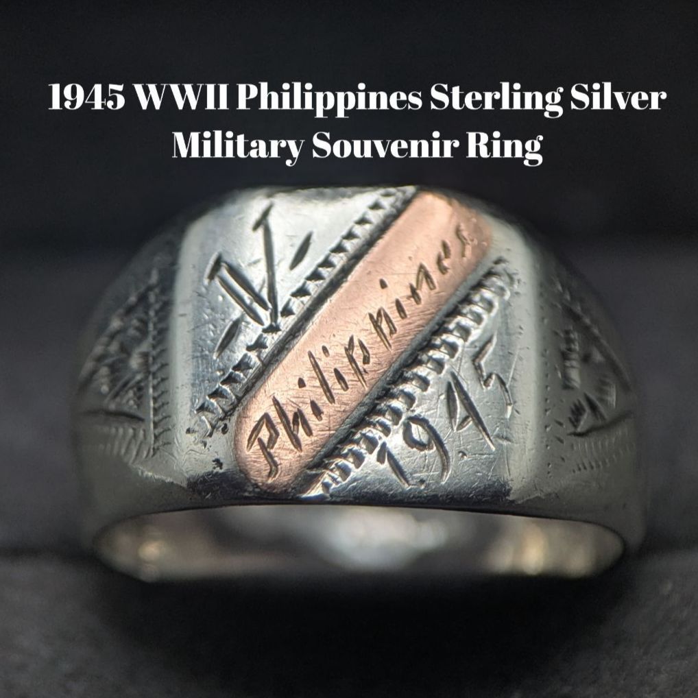 1945年 フィリピン製 WWII スターリングシルバー 米軍記念 ミリタリー