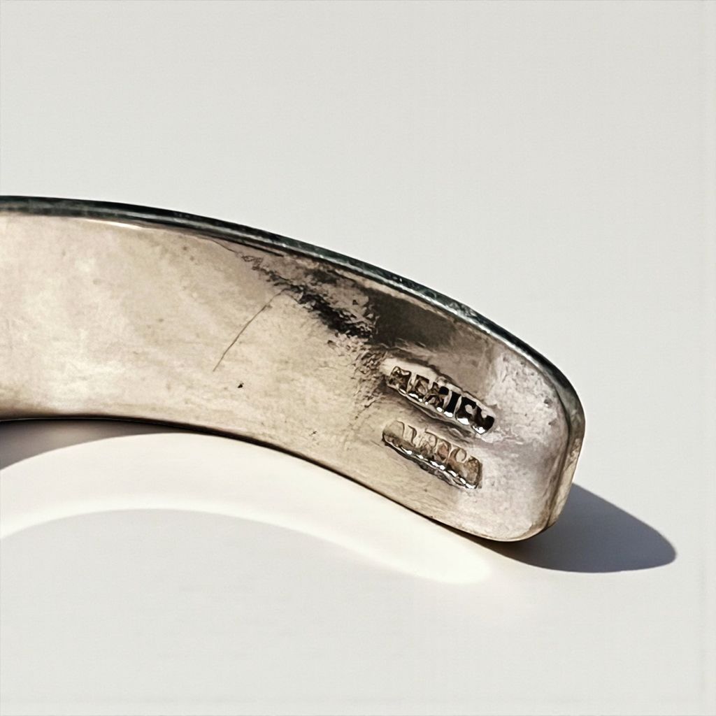 Vintage Mexican Jewelry インレイ バングル シルバー SILVER 925