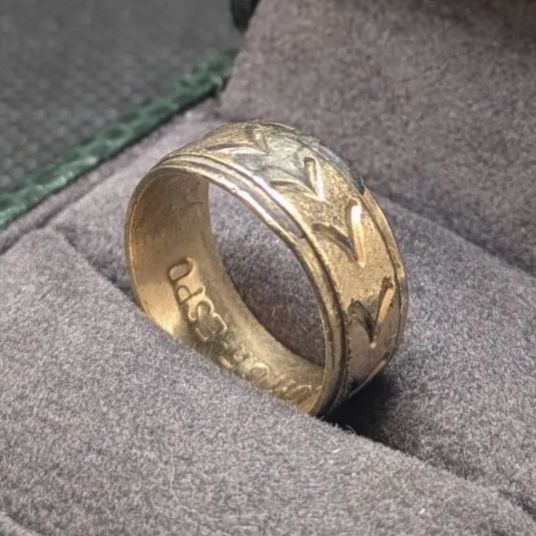 ヴィンテージ 10KTGF刻印 ESPO イエローゴールドフィルド ユニセックス