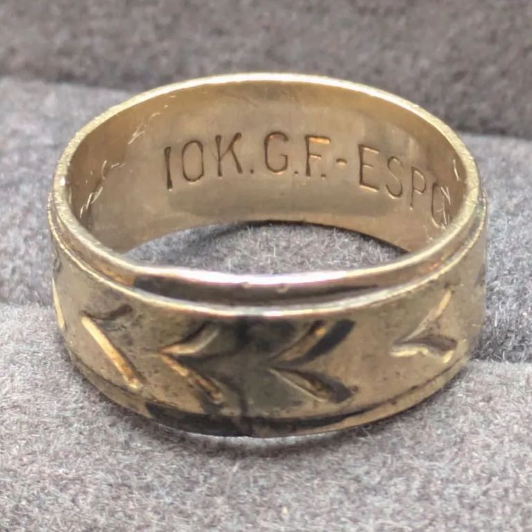 リンク　ヴィンテージ　10k 刻印　あり ヴィンテージ 10KTGF刻印 ESPO イエローゴールドフィルド ユニセックス
