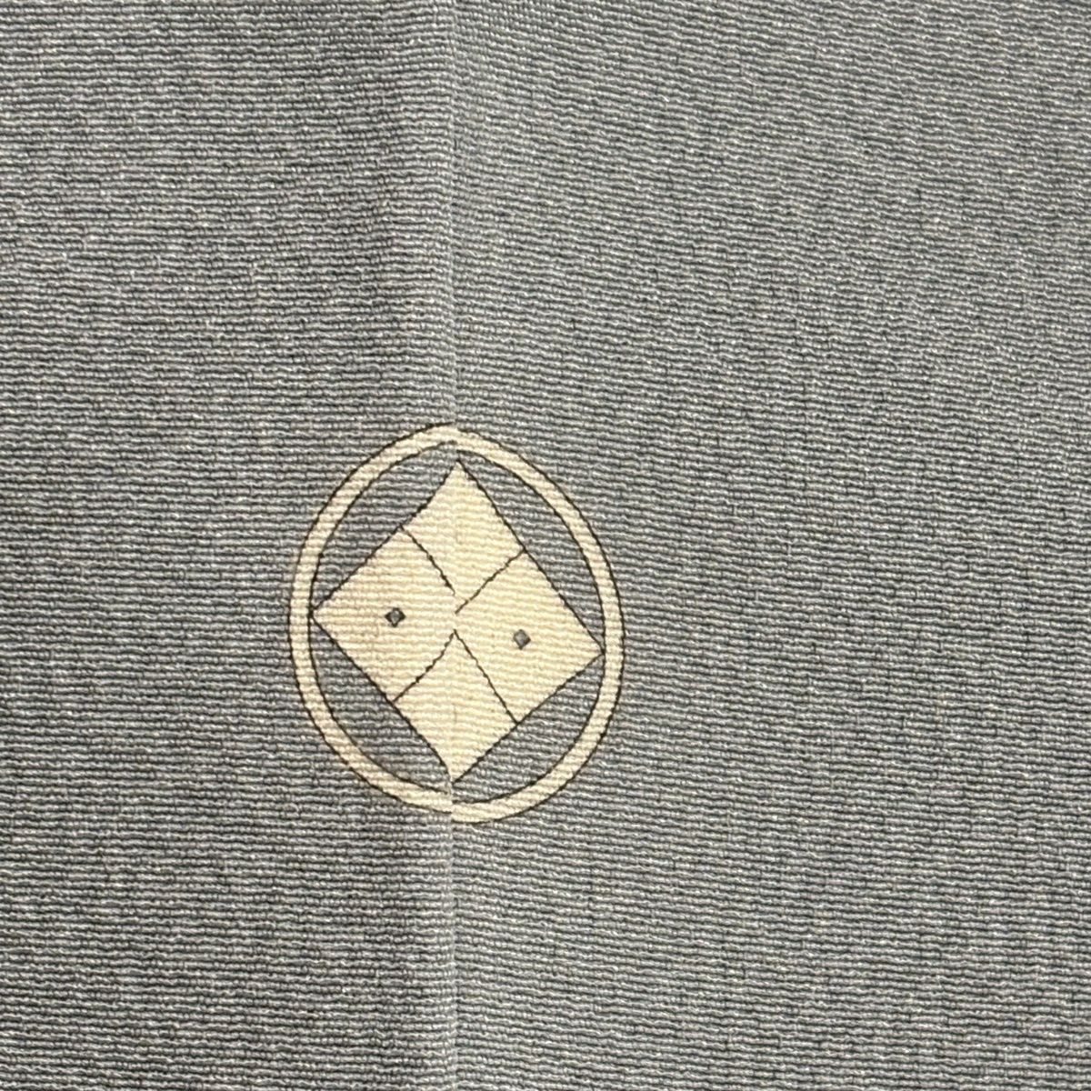 色無地 身丈152cm 裄丈63cm S 袷 花井幸子 落款 青灰色 正絹 秀品 一つ