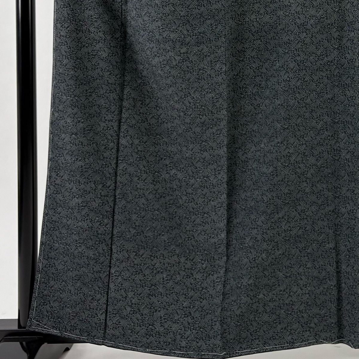 江戸小紋 身丈161 cm 裄丈62.5 S 袷 落款 網干 千鳥 墨色 正絹 秀品