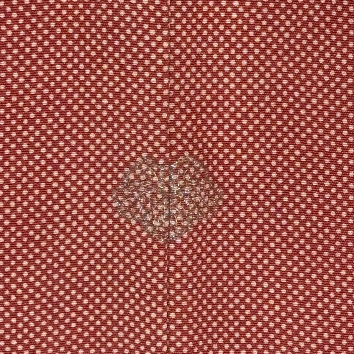 美品】 江戸小紋 身丈152cm 裄丈61.5cm S 袷 落款 行儀 茜色 正絹 秀品