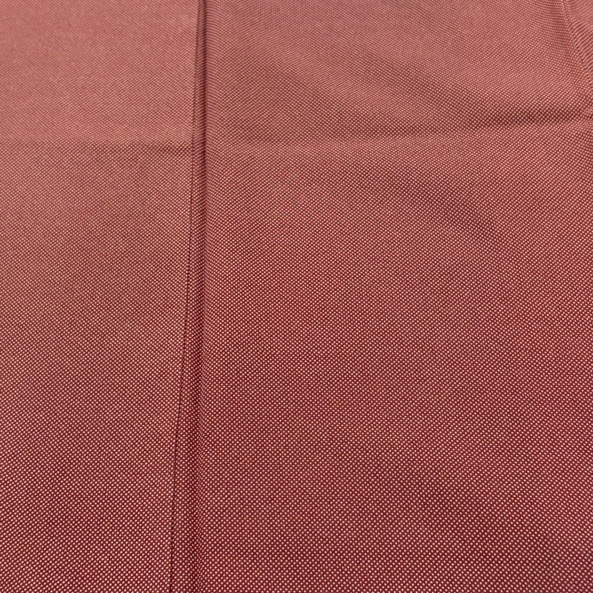 美品】 江戸小紋 身丈152cm 裄丈61.5cm S 袷 落款 行儀 茜色 正絹 秀品