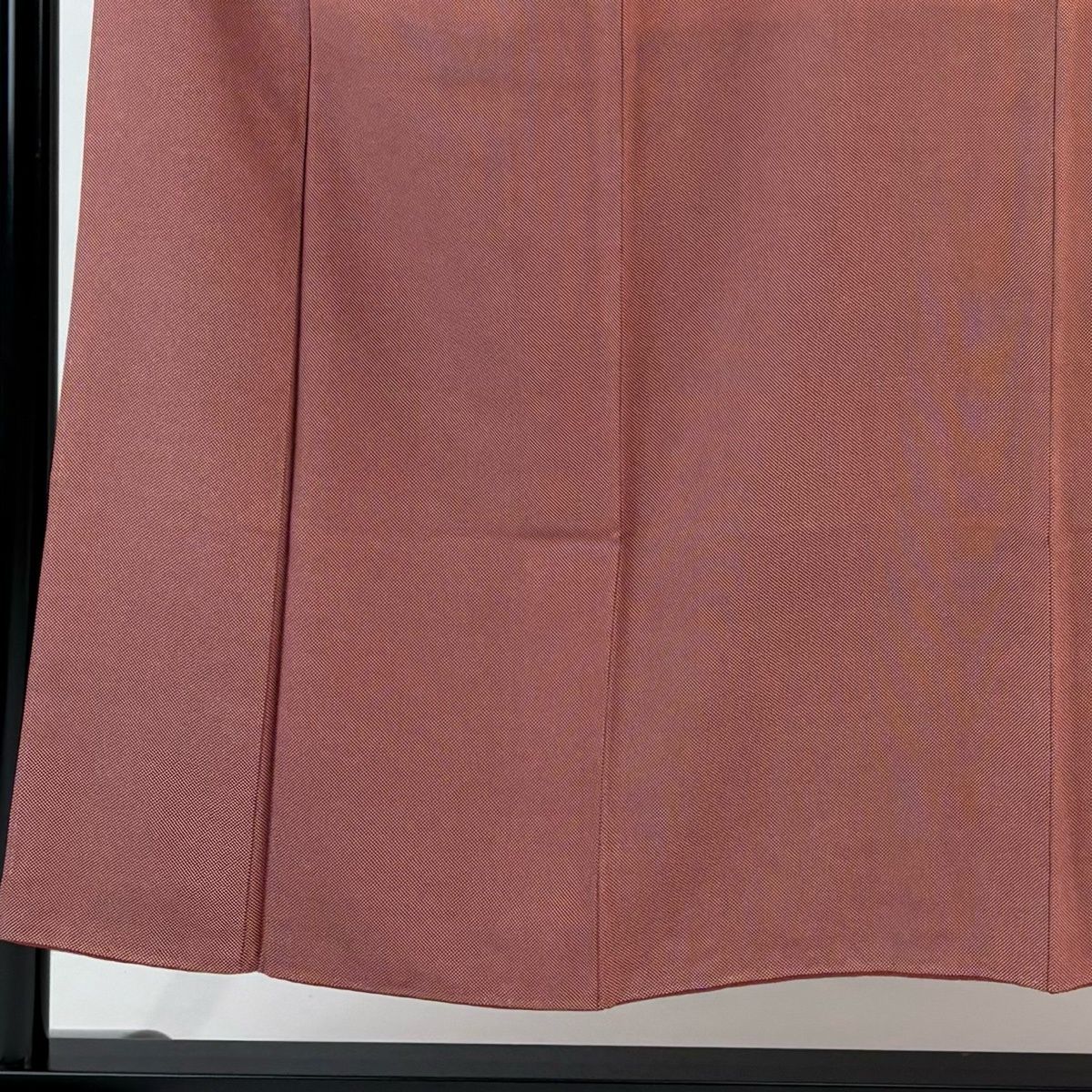 江戸小紋 身丈152 cm 裄丈61.5 S 袷 落款 行儀 茜色 正絹 秀品 一つ紋