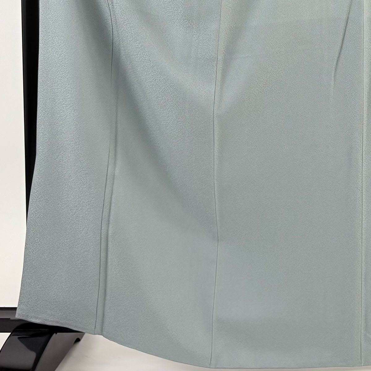 江戸小紋 身丈164 cm 裄丈65.5 M 袷 落款 鮫柄 青灰色 正絹 一つ紋