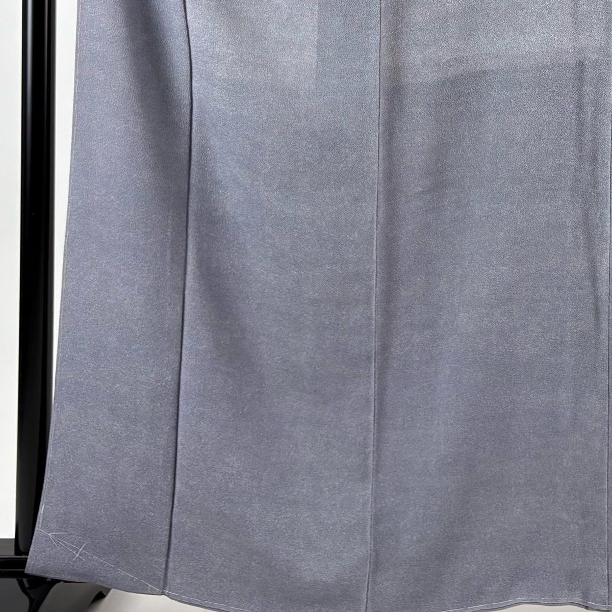 江戸小紋 身丈162cm 裄丈65cm M 袷 落款 鮫 青灰色 正絹 名品 一つ紋