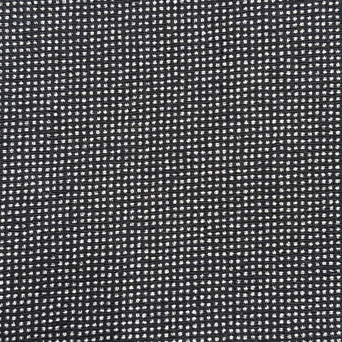 江戸小紋 身丈167cm 裄丈67.5cm L 単衣 落款 角通し 黒灰 正絹 名品