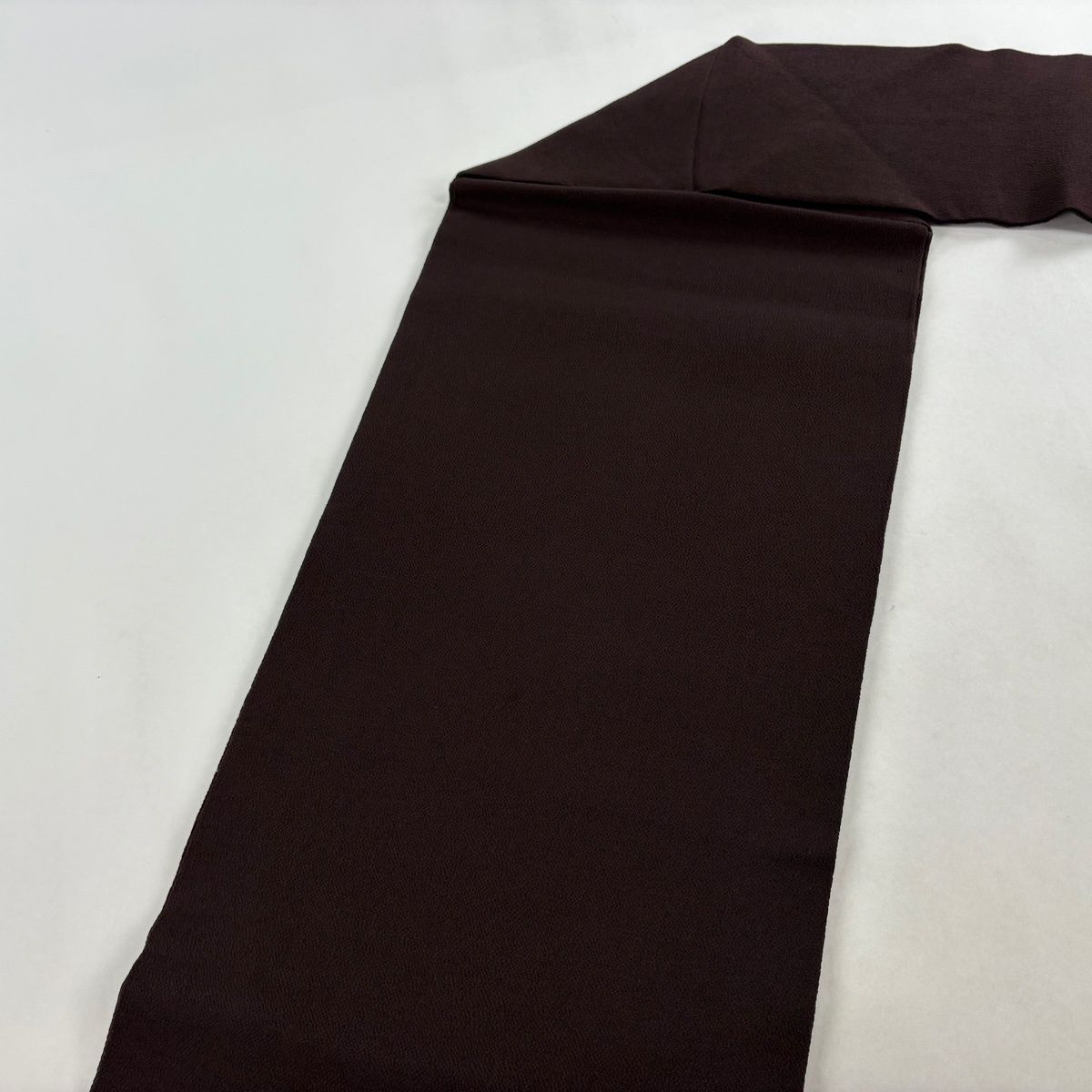  名古屋帯 秀品 玩具 鞠 縮緬 茶紫 正絹 名古屋帯 帯