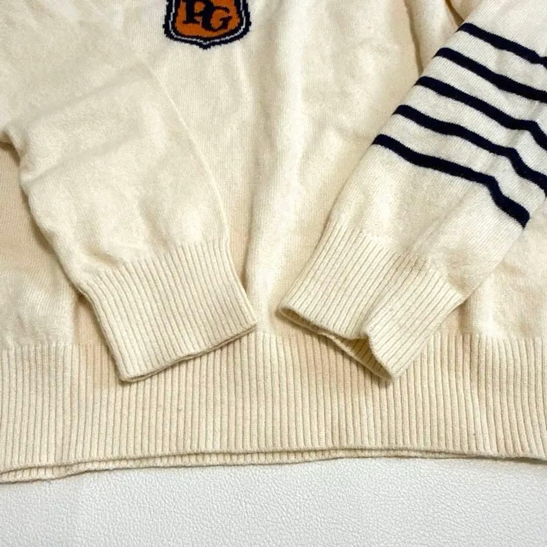 パーリーゲイツ カシミヤ 100% ニット セーター ロゴ 1サイズ 89
