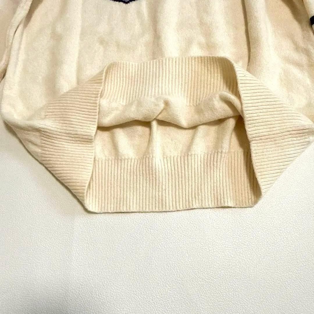 パーリーゲイツ カシミヤ 100% ニット セーター ロゴ 1サイズ 89