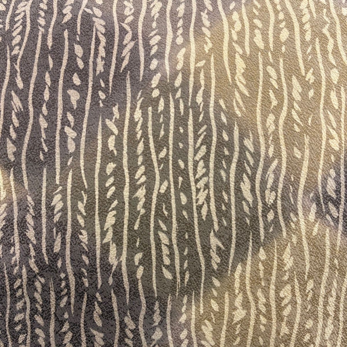 名古屋帯 秀品 幾何学模様 薄紫 正絹