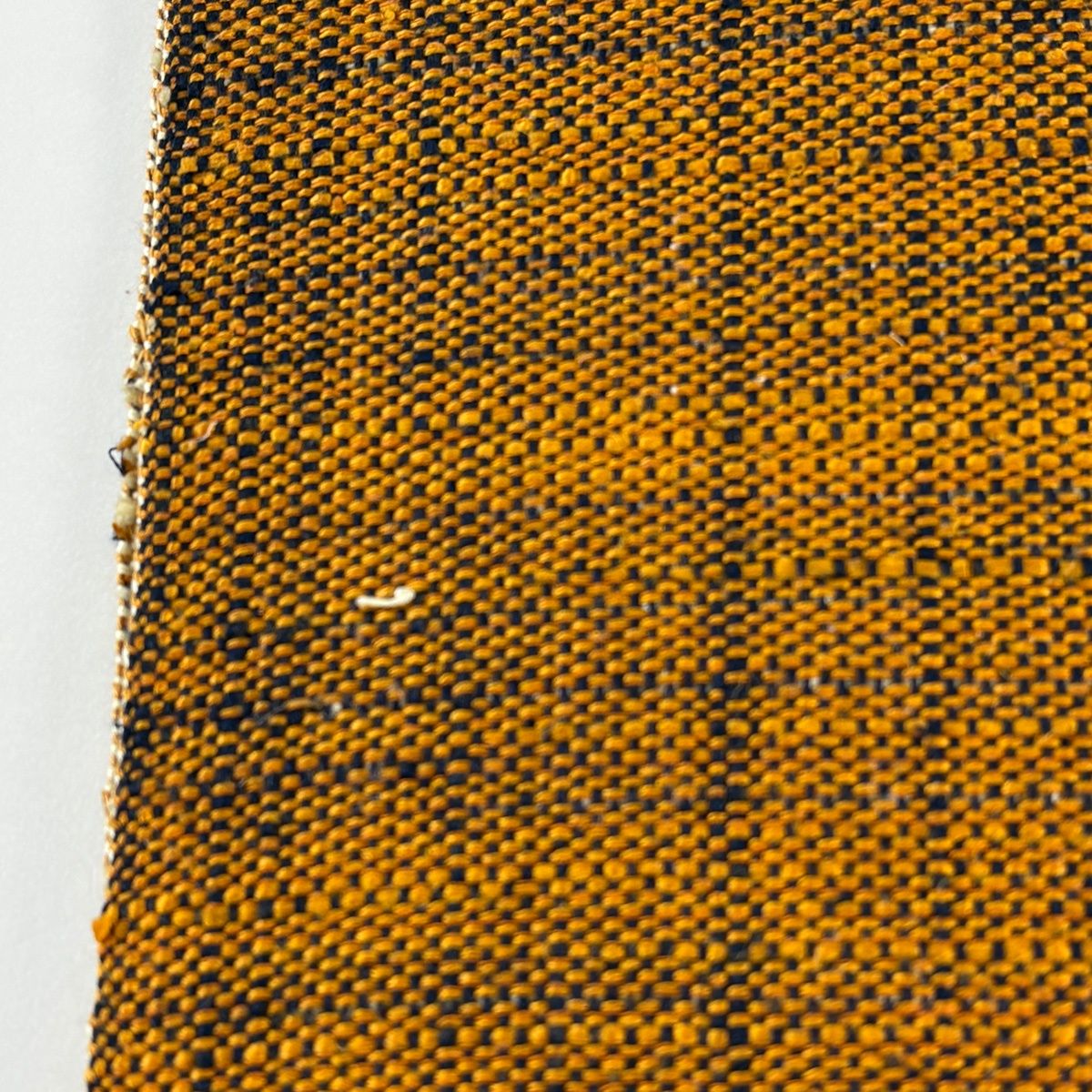  名古屋帯 秀品 八寸名古屋帯 幾何学 山吹茶色 正絹 名古屋帯 帯