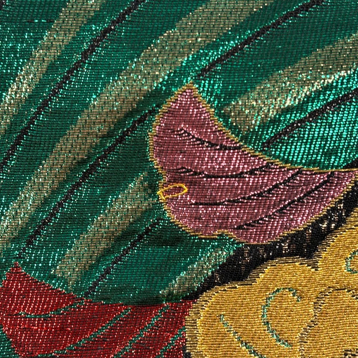 袋帯 秀品 辻が花 箔 緑 六通 正絹 【中古】 - メルカリ