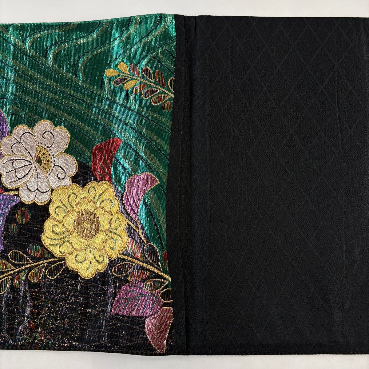 袋帯 秀品 辻が花 箔 緑 六通 正絹 【中古】 - メルカリ