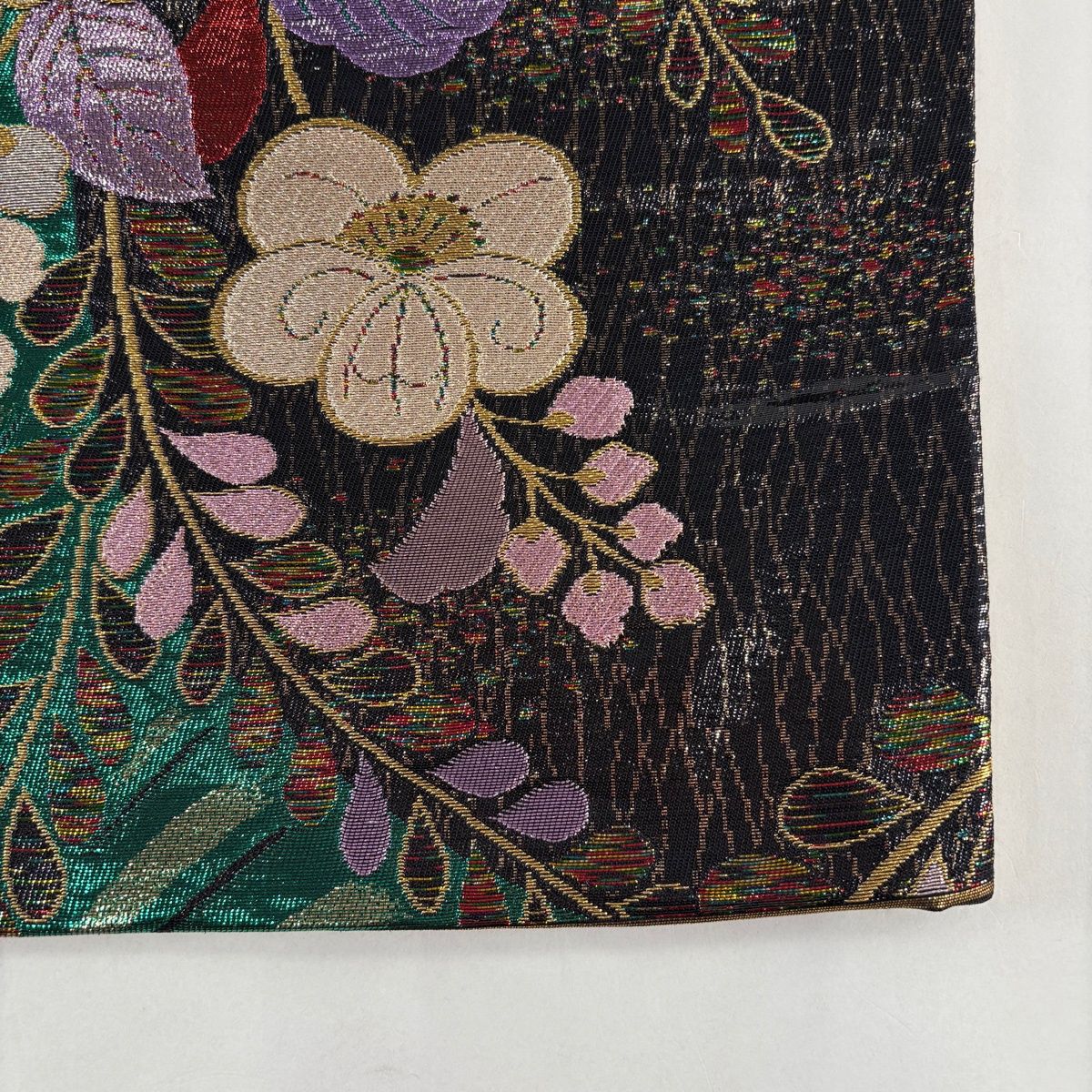 袋帯 秀品 辻が花 箔 緑 六通 正絹 【中古】 - メルカリ