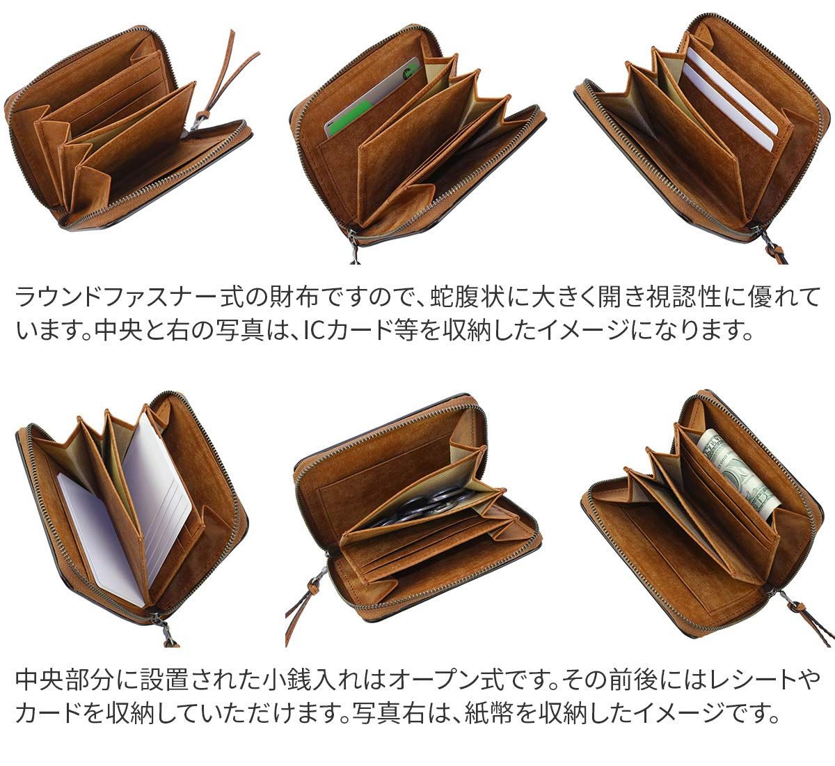  バギーポート 小銭入れ付き 財布 ラウンドファスナー式 本革 ブオナ メンズ ブルー BP ZYS 2410 BL 小銭入れ コインケース 財布 ケース 小物入れ