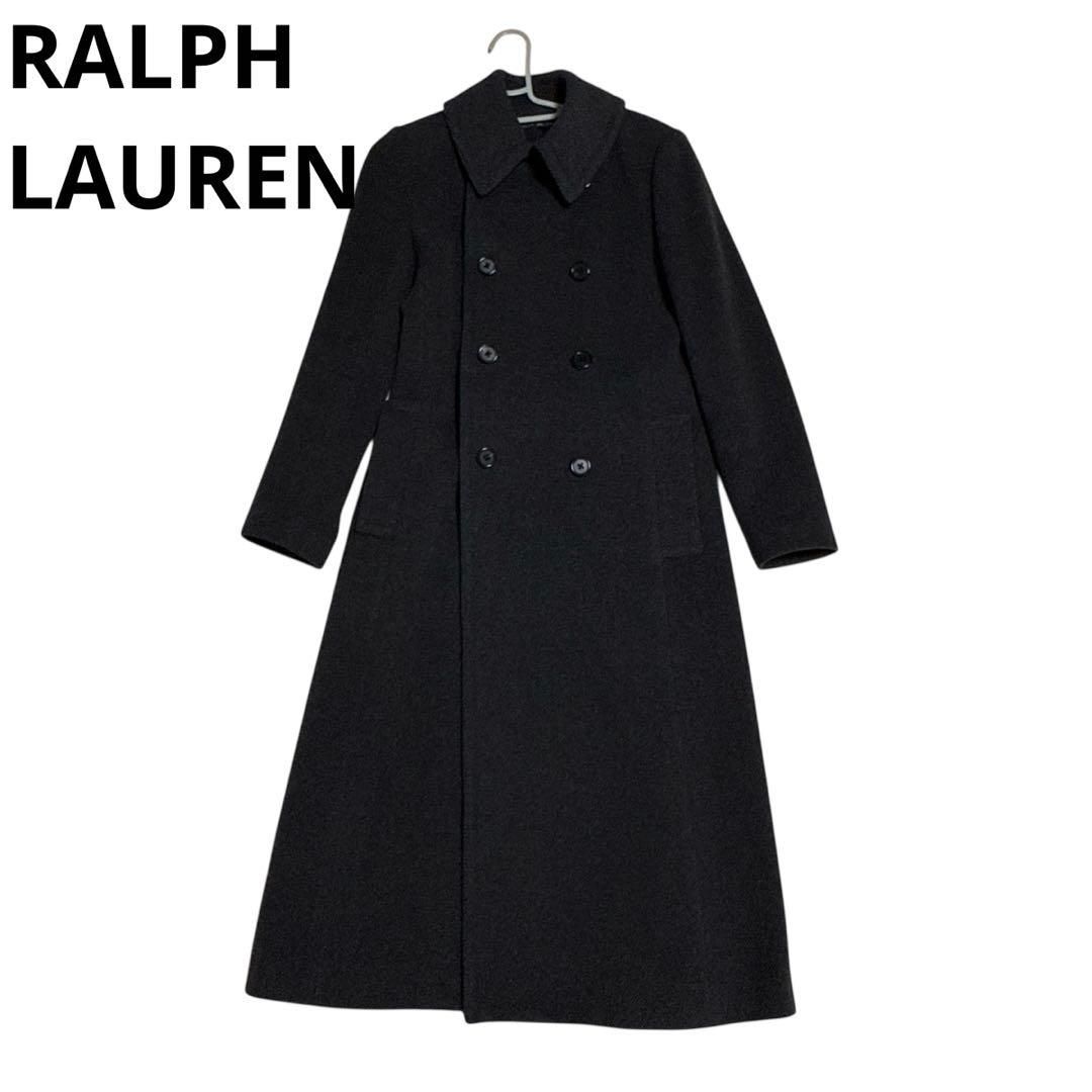 アンゴラ混 ラルフローレン ロングコート ジャケット S〜Mサイズ相当