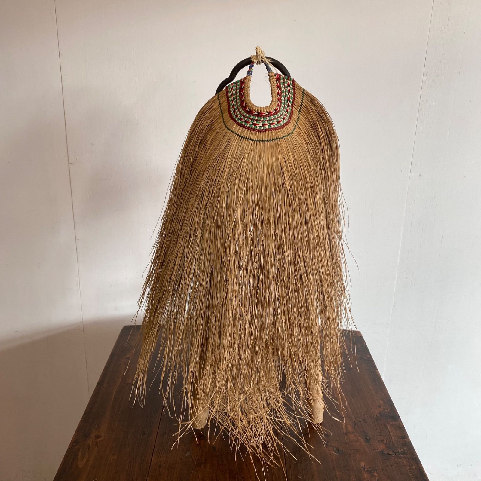 アンティーク 藁細工 藁蓑 民藝 壁飾り y323 - メルカリ