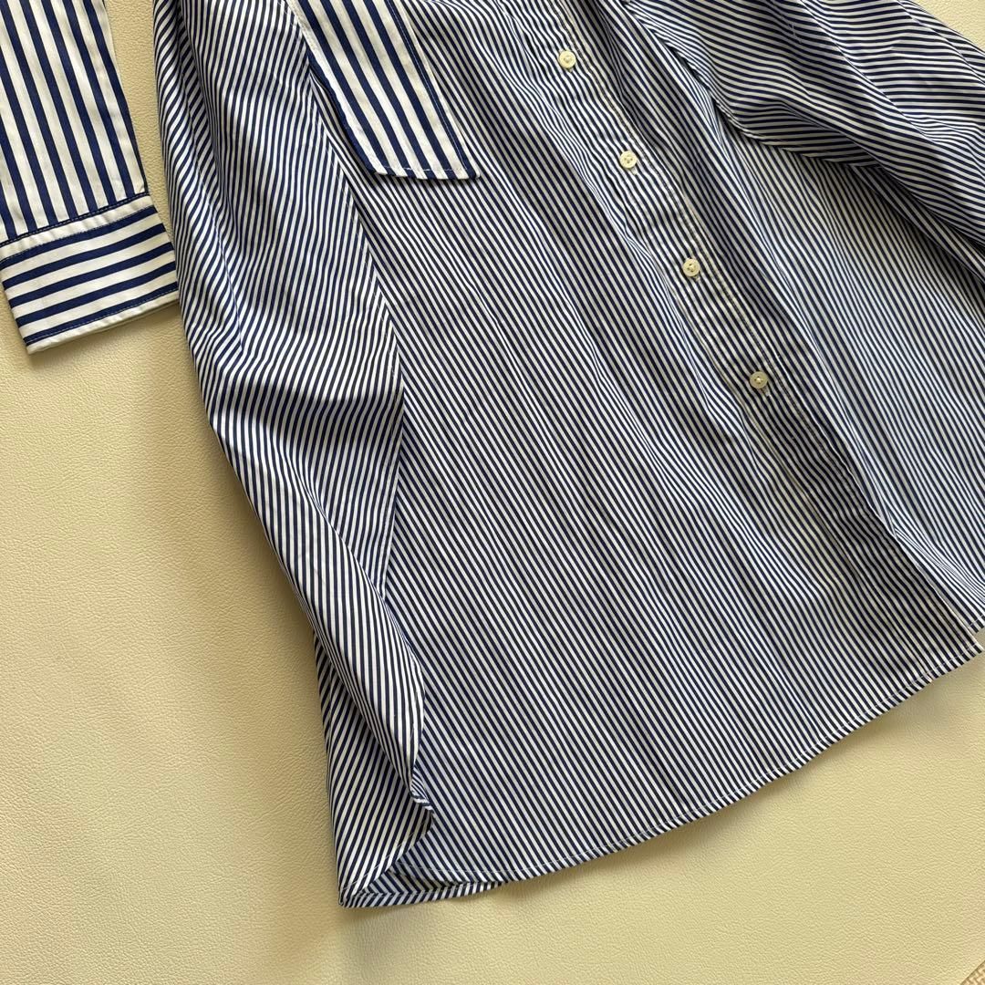 ローレンラルフローレン　ワンピース　ベルト付き　ストライプ　S〜M相当 ローレンラルフローレン ワンピース ベルト付き ストライプ S〜M相当